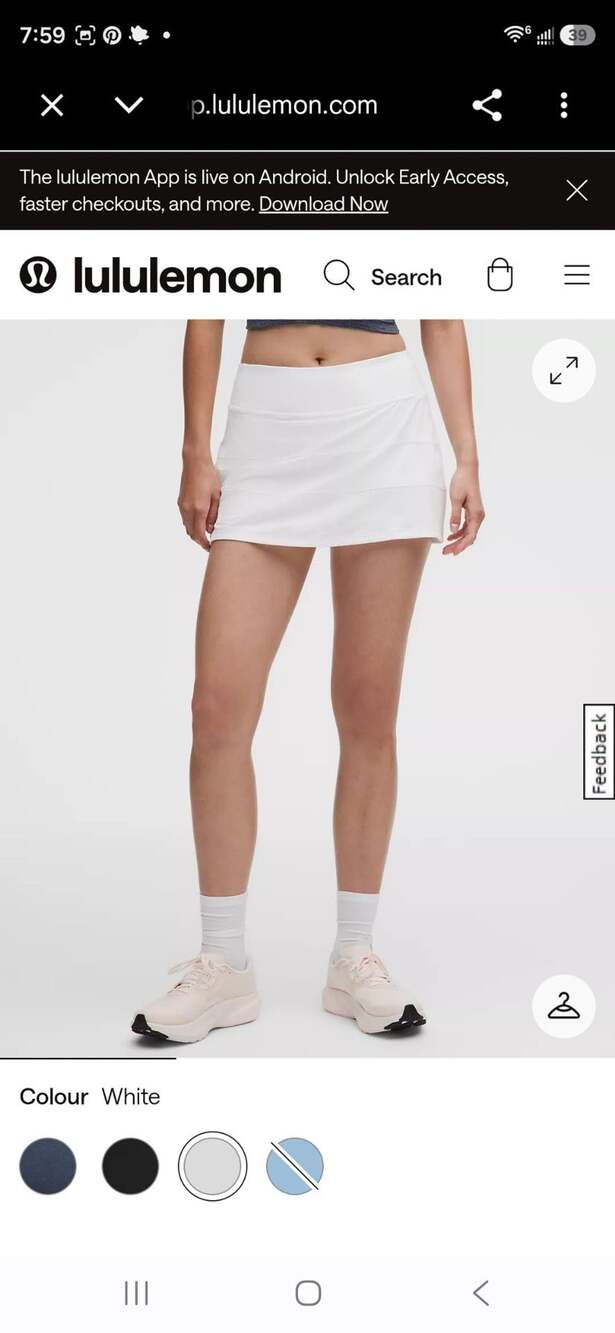 Lululemon Skirt White